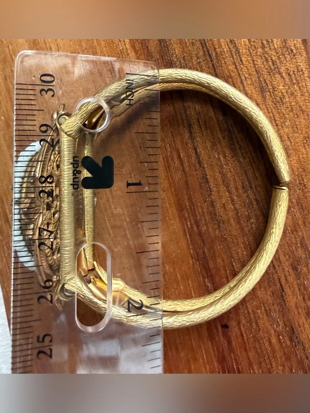 VTG Miriam Haskell Floral Porcelain Bracelet Victorian Seed Bead Gold Tone